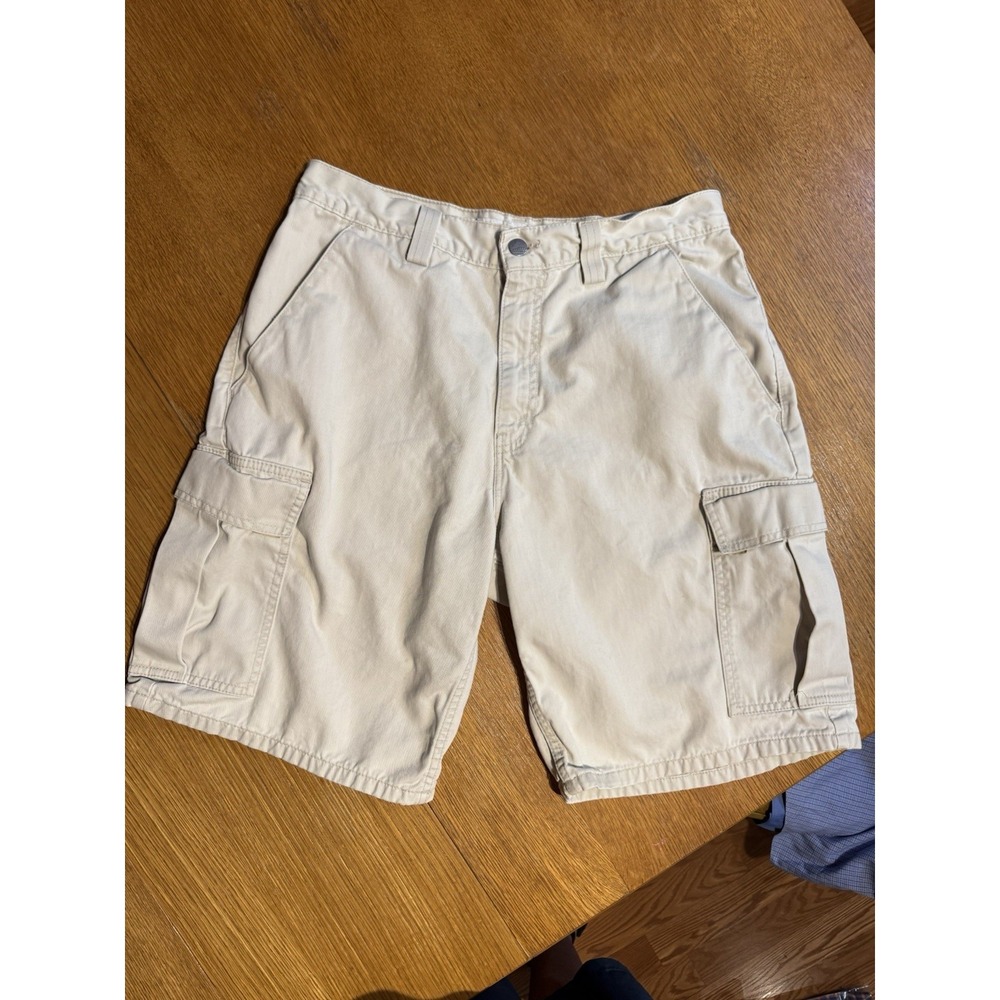Vintage Levis Silvertab Cargo Shorts Men's 32 White Skater Utility Baggy 90s Y2K
